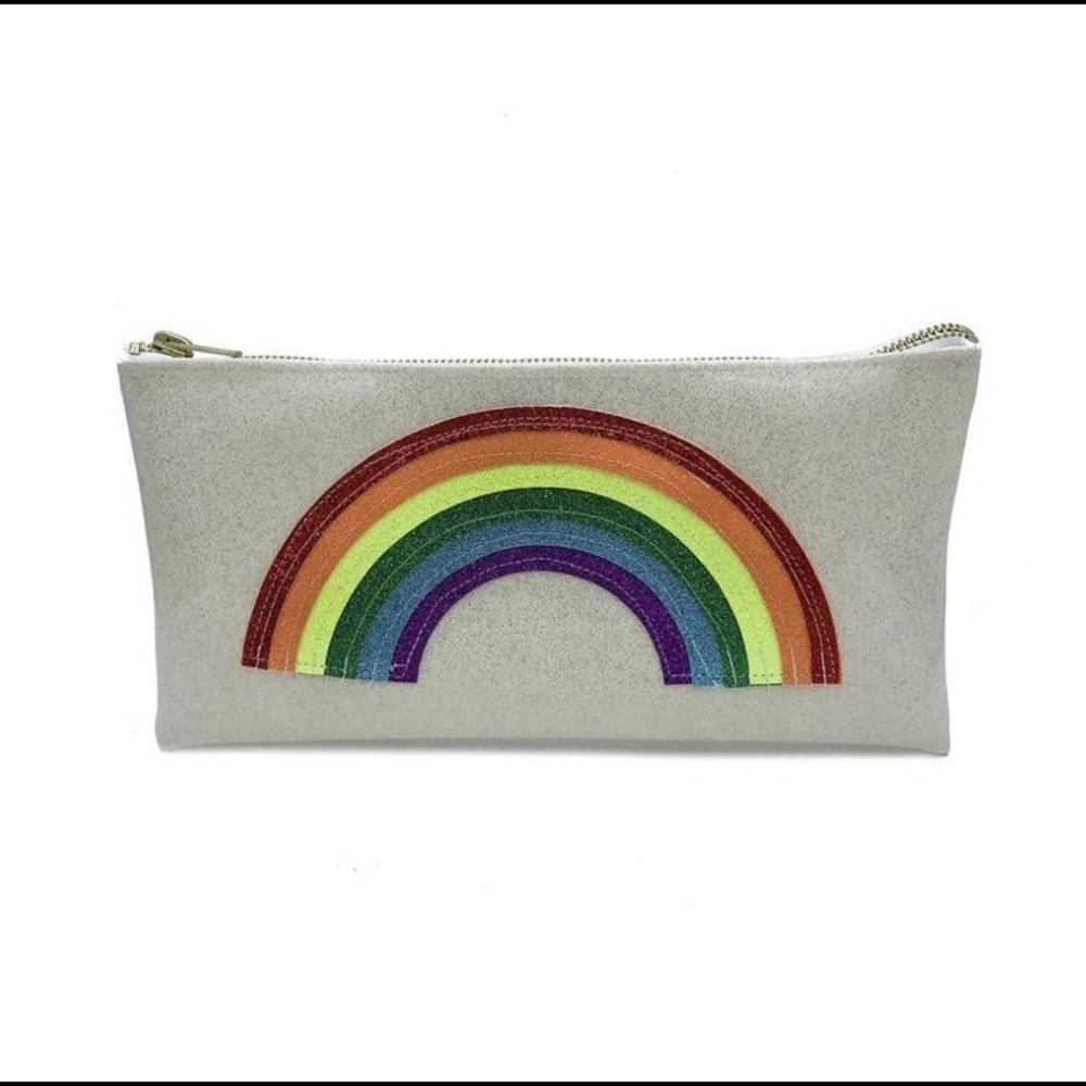 NWOT Rainbow Clutch by Julie Mollo